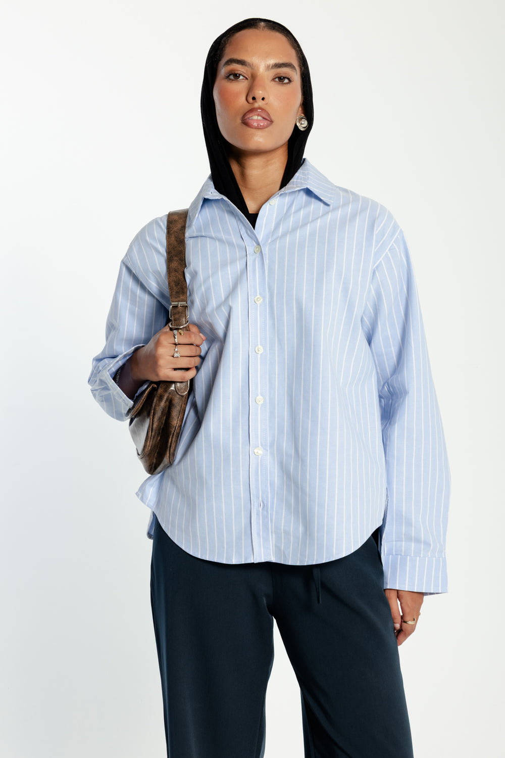 Classic Oxford Shirt in Blue Stripes