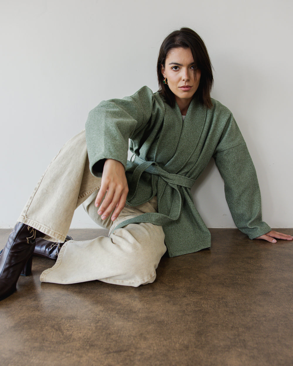 In My Feelings Coat in Olive