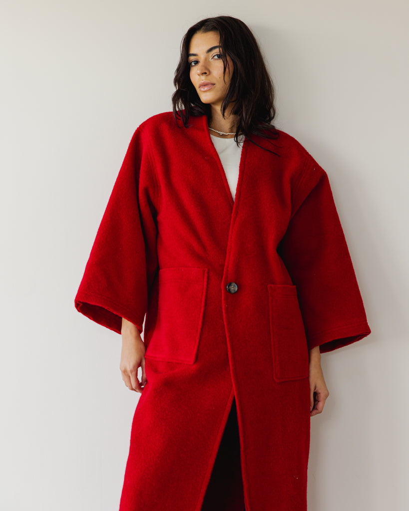 Poodle Coat in Red