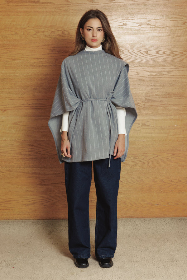 Asymmetric Cape in Grey