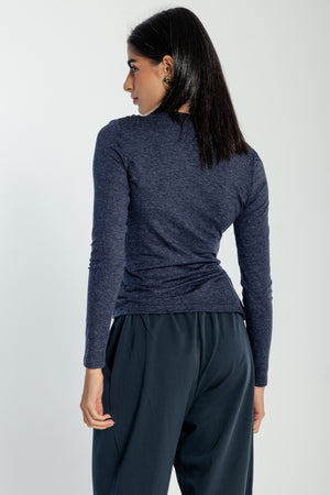 Hot Glam Top in Navy