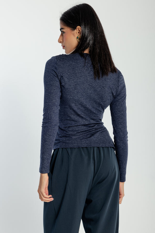 Hot Glam Top in Navy