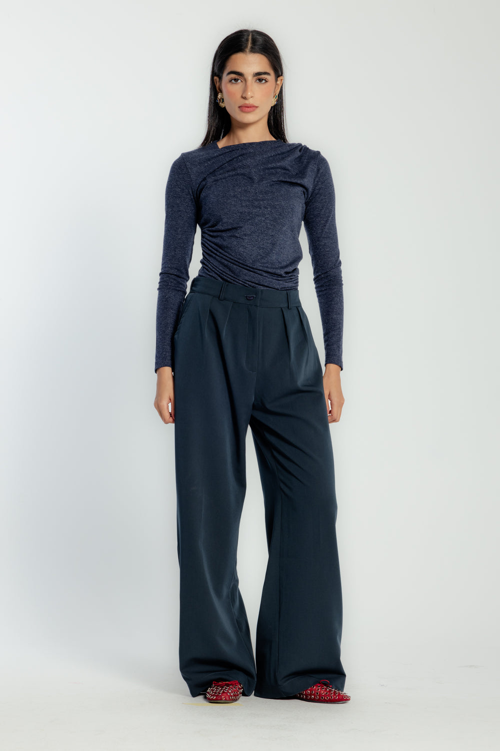 Gutsy Trousers in Navy