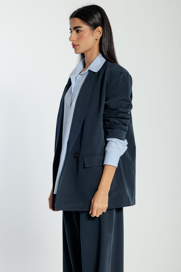 Oversized Blazer in Navy