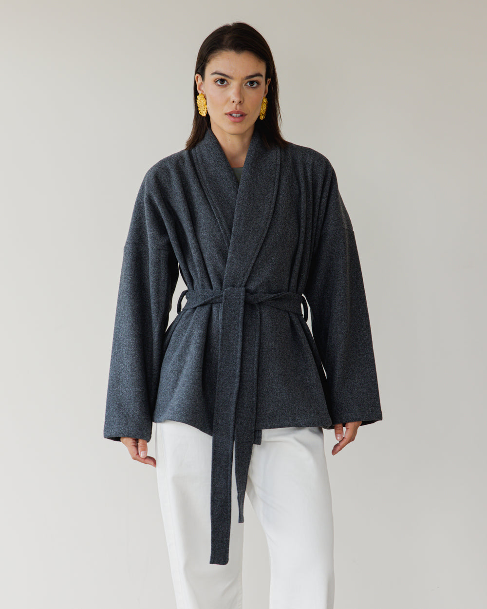 In My Feelings Coat in Grey