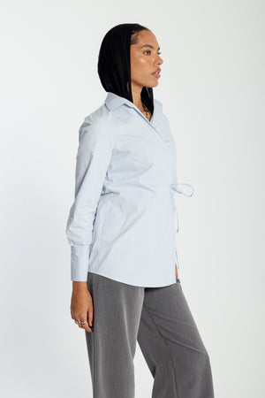 Crossover Shirt in Blue
