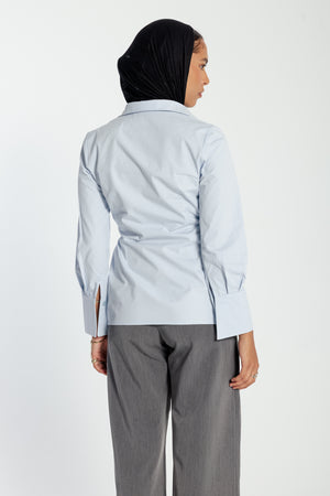 Crossover Shirt in Blue
