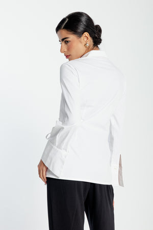Crossover Shirt in White