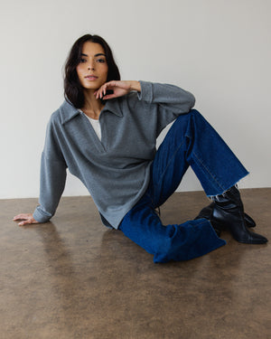 Hustler Sweater in Dark Grey