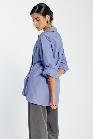 Striped Shirt With Side Button