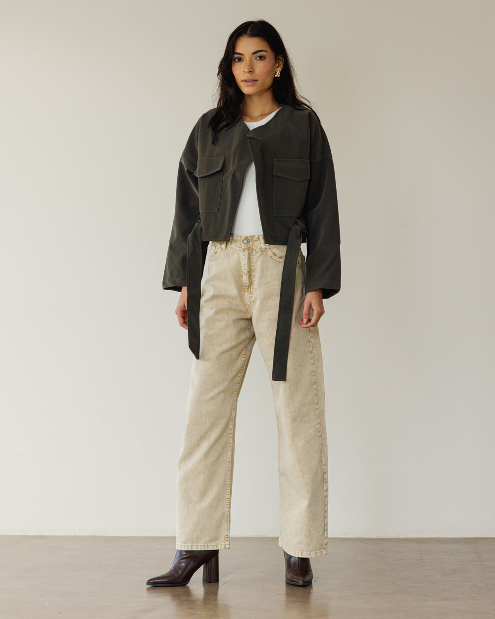 Fast Lane Moto Jacket in Olive