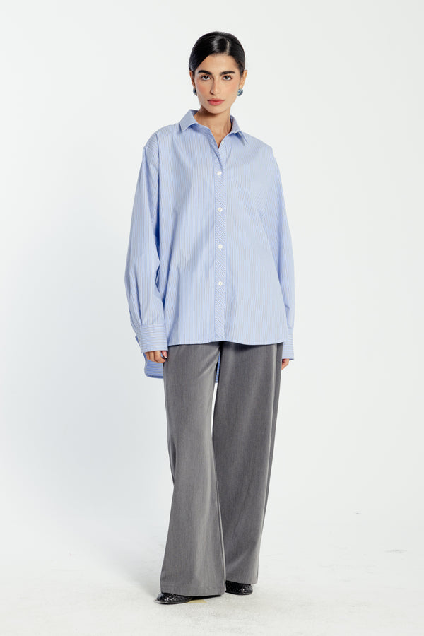 Oxford with a Twist in Blue