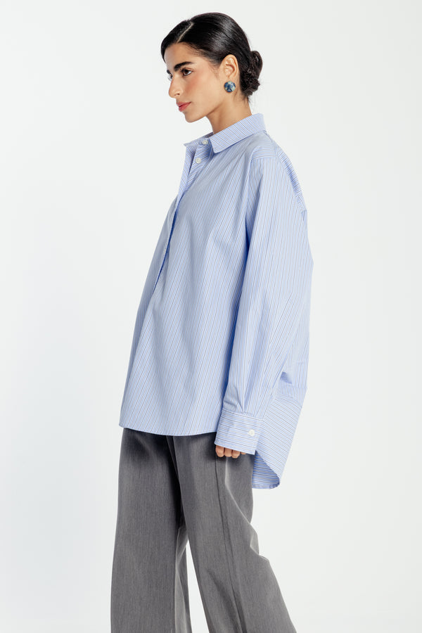 Oxford with a Twist in Blue