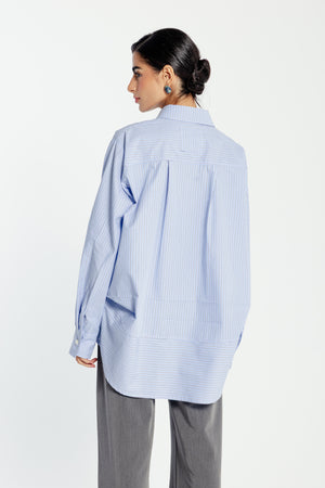 Oxford with a Twist in Blue