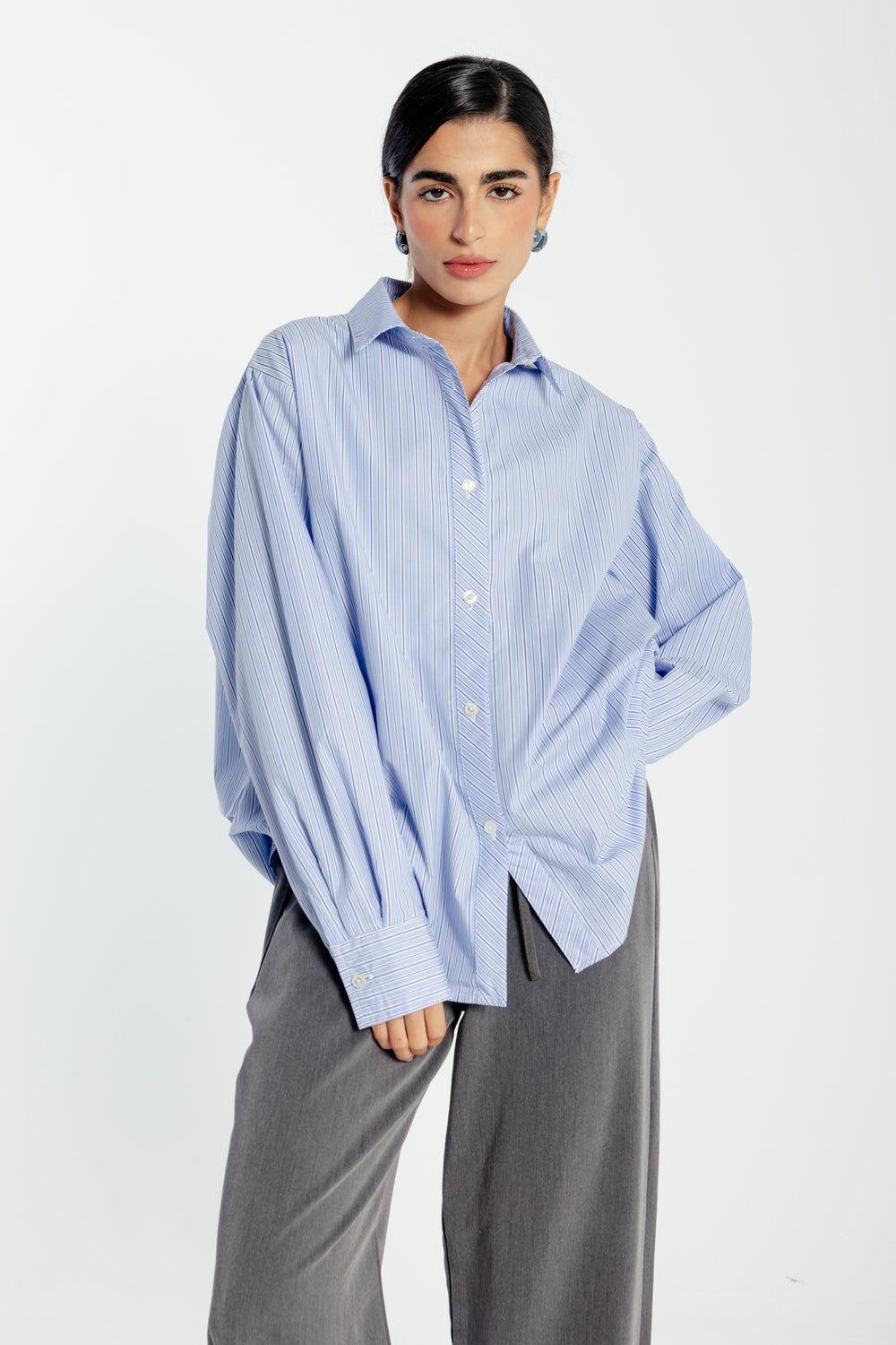 Oxford with a Twist in Blue