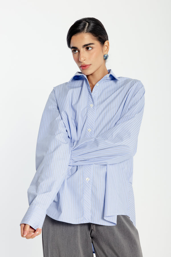 Oxford with a Twist in Blue