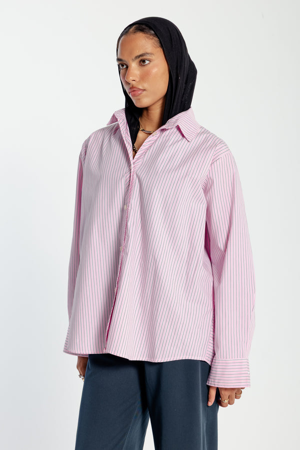 Oxford with a Twist in Pink