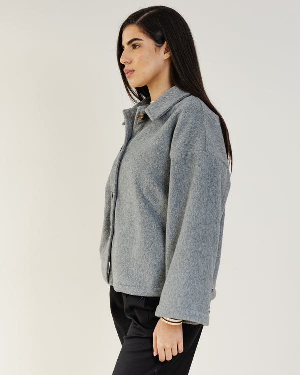 Felt Jacket in Grey