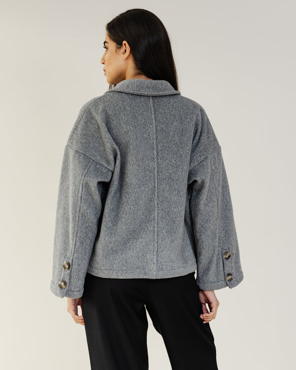 Felt Jacket in Grey