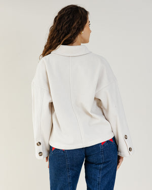 Felt Jacket in Off-White