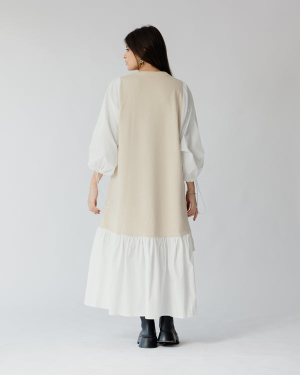 Queen of Hearts Beige Dress