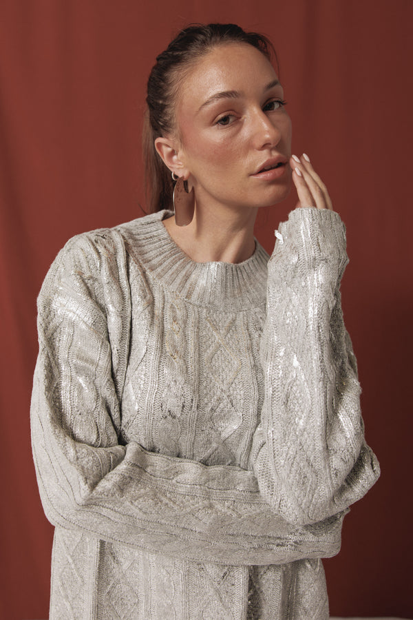 Stardust Sweater in Silver
