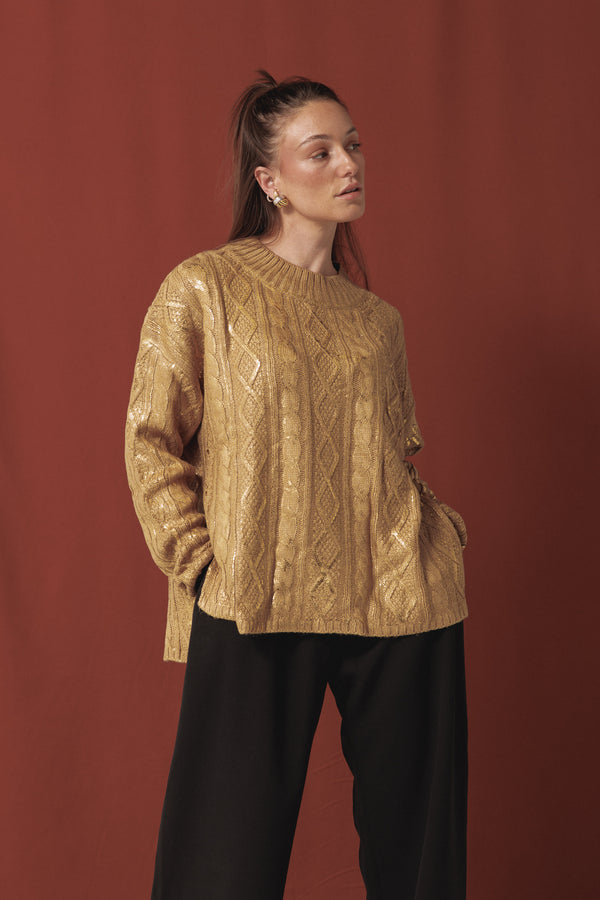 Stardust Sweater In Gold