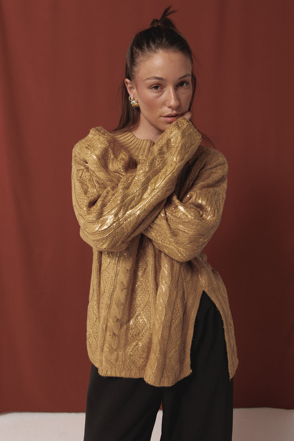 Stardust Sweater In Gold