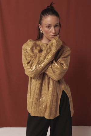 Stardust Sweater In Gold