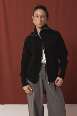 Knit Jacket in Black