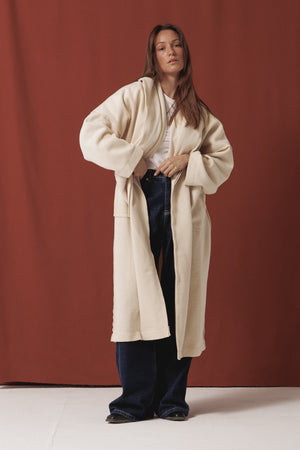 Light Beige Wool Coat