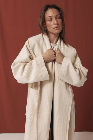 Light Beige Wool Coat