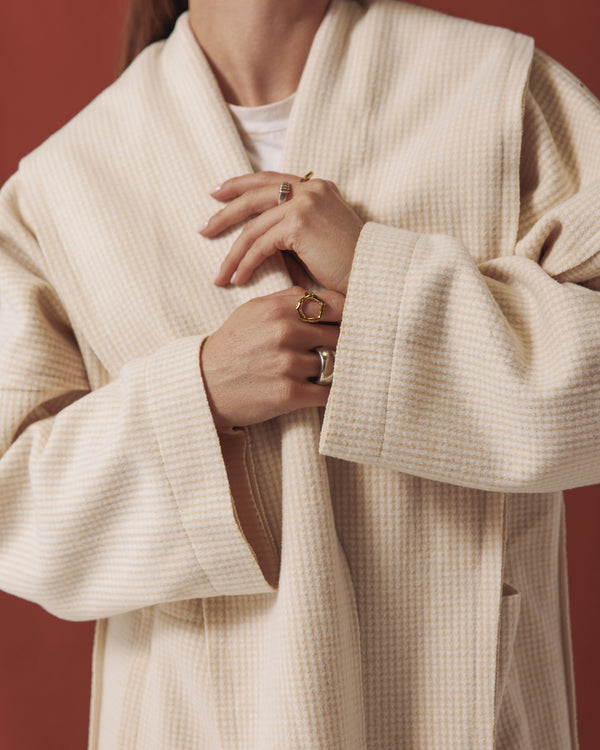 Light Beige Wool Coat