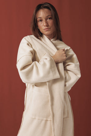 Light Beige Wool Coat
