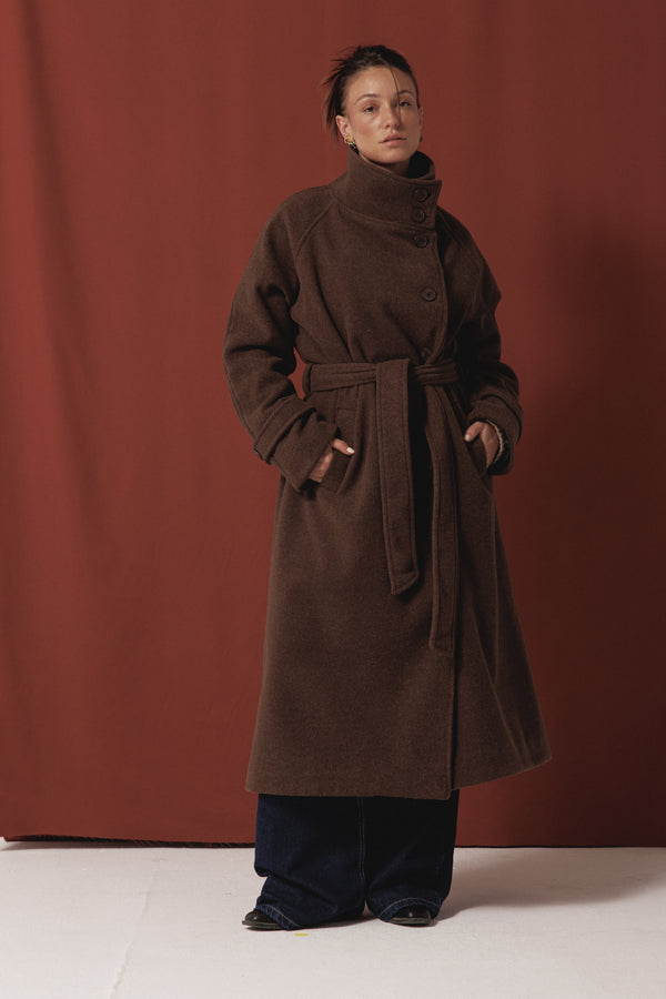 Classic Coat in Brown