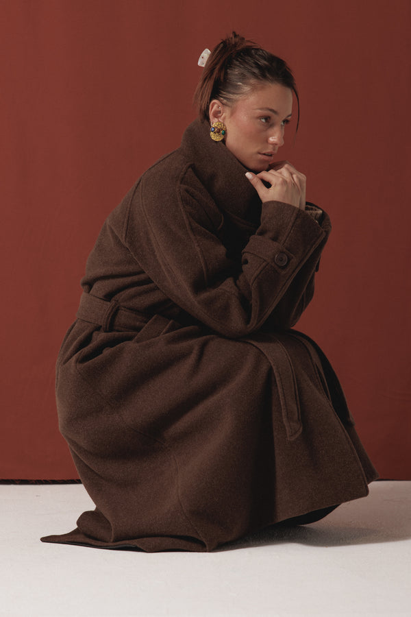 Classic Coat in Brown