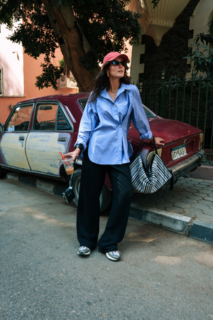 Striped Shirt With Side Button