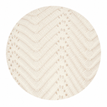 Pointelle Polo Shirt in Off-White