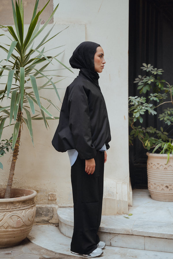 Waterproof Balloon Jacket in Black