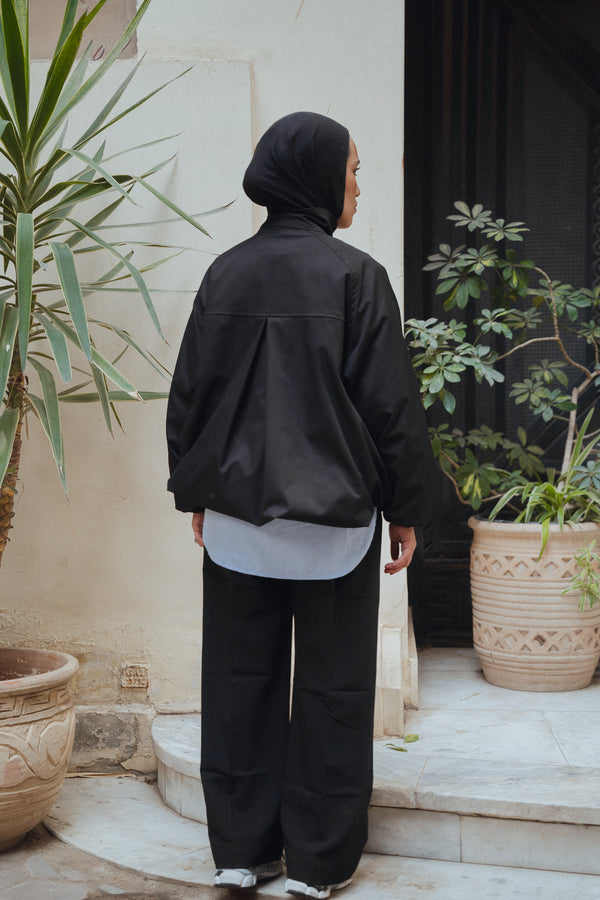 Waterproof Balloon Jacket in Black