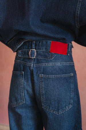 Denim Pants in Dark Blue