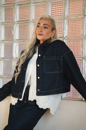 Cropped Denim Jacket