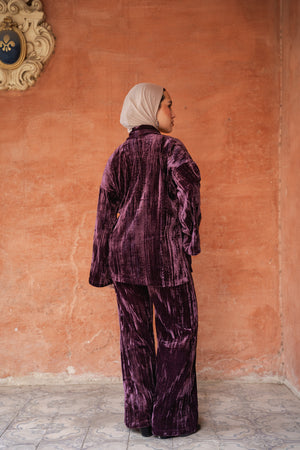 Side Buckle Set in Dark Purple