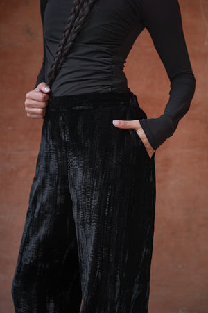 Velvet Balloon Pants