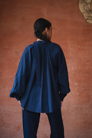 Balloon Top in Navy