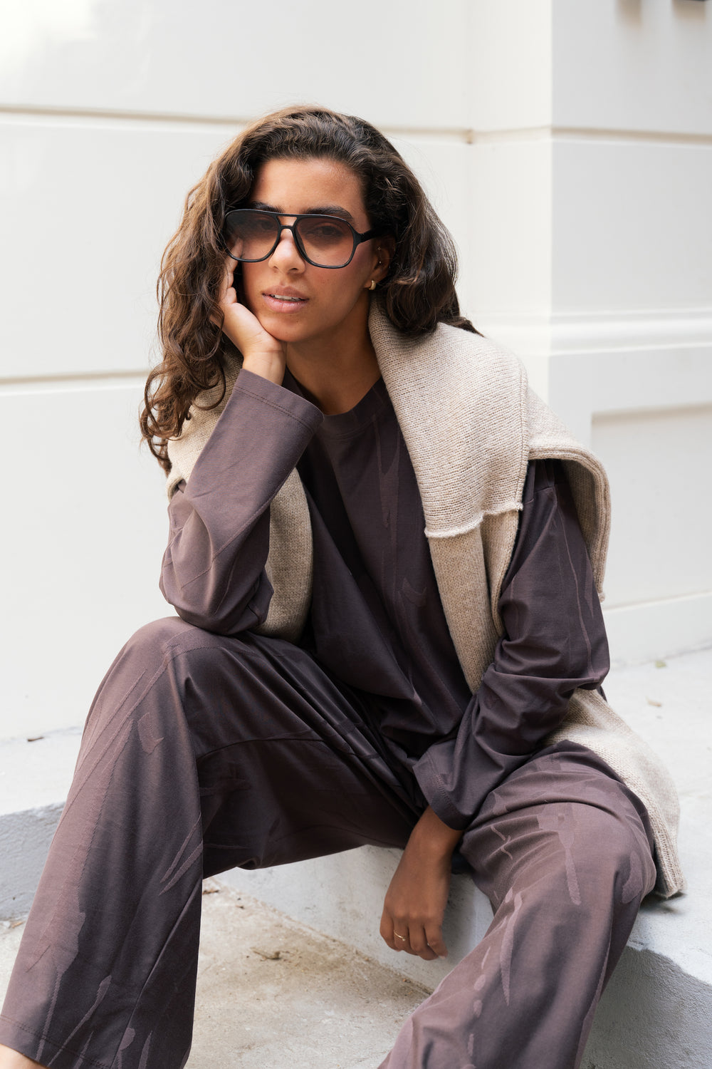 Cotton Set in Brown
