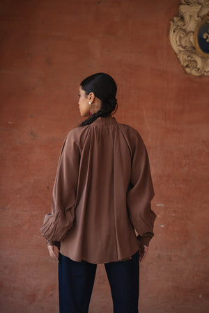 Balloon Top in Brown