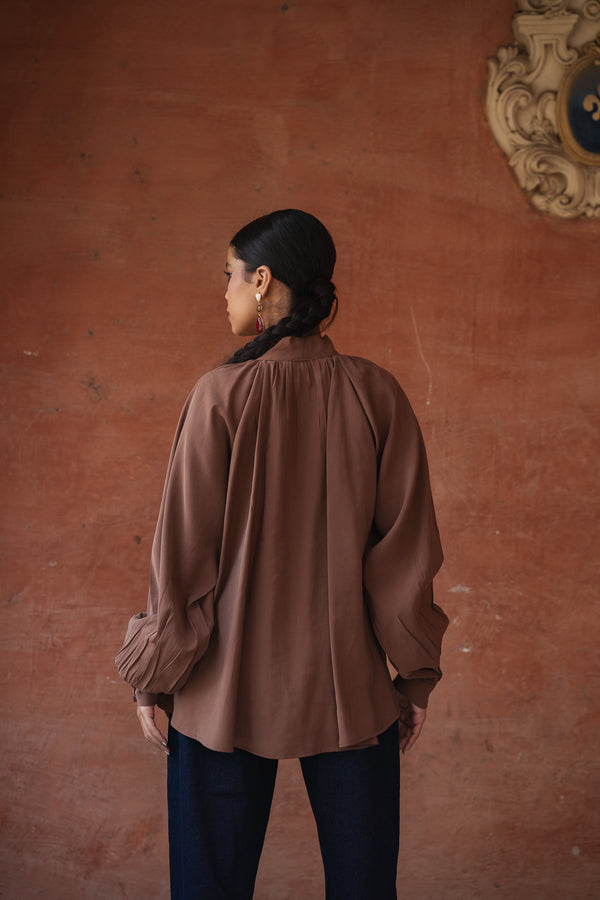 Balloon Top in Brown