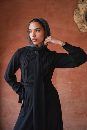 Chiffon Dress in Black