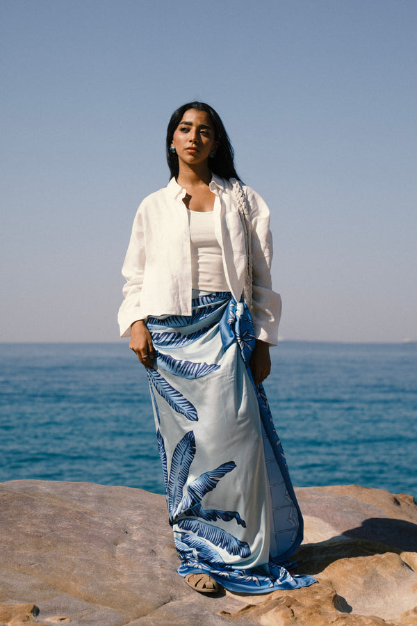 Blue Palms Sarong